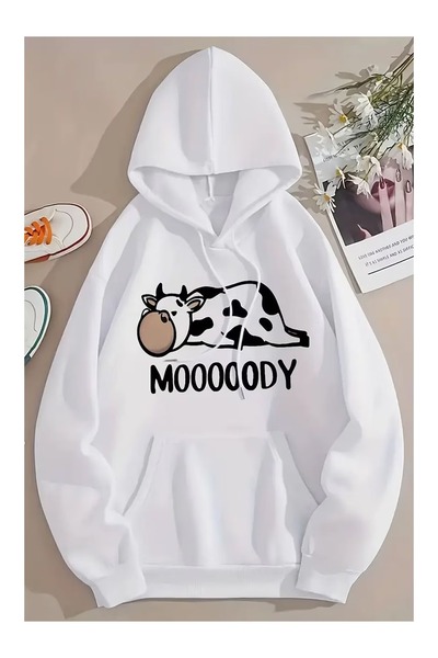 DAXİS Sportwear Company Mooody Printed Hooded Sweatshirt