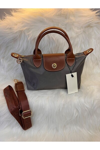 GK LUXURY & FASHION Women's Shoulder Bag Size S Black-Tan Waterproof