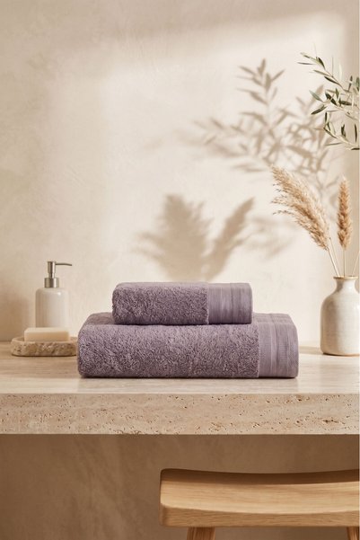 Class Premium %100 Pamuk Penye 2'li Banyo Seti 50x100 / 100x150 cm Exellence