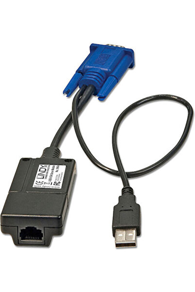 LİNDY USB VGA 39634 Μαύρο Μπλε Προσαρμογέας USB VGA