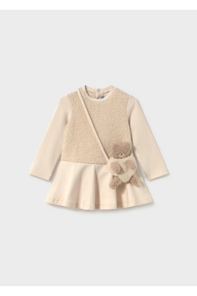 MAYORAL Cream Baby Girl Dress Set with Bag 2904