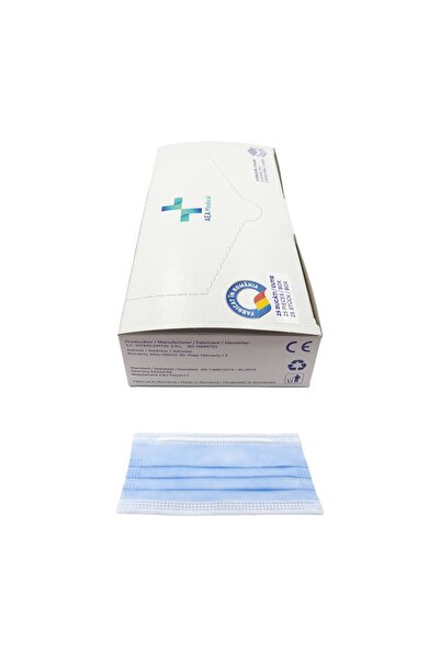 Aea Medical Măști medicale albastre tip IIR pentru copii, cu 3 straturi, pachet de 25, hipoalergenice, BFE ≥98%