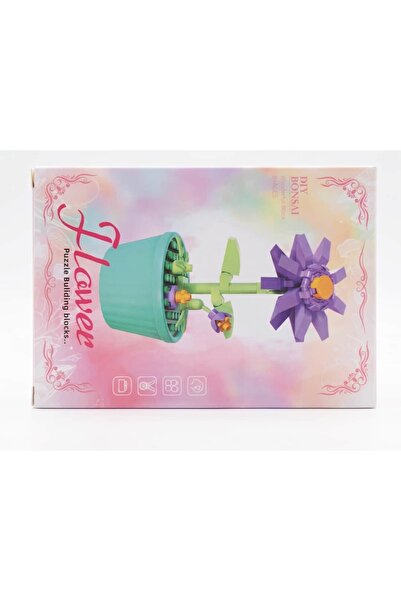 Lama Store Bricks Puzzle Botanik Çiçek Yapboz - Yapay Çiçek Buketi Mini Blok ...
