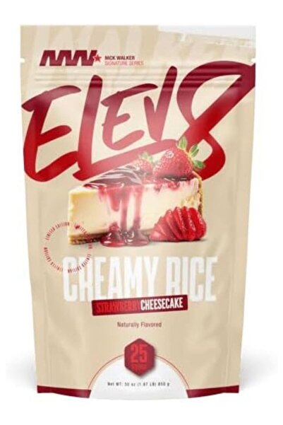 Elev8 Creamy Rice Strawberry Cheesecake Flavour, Cream of Rice Carbohydrate S...