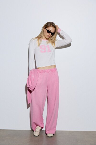 Pull & Bear Geniş paça jogger pantolon