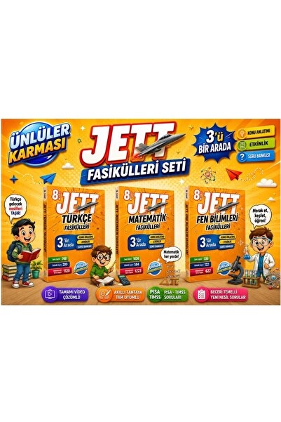Ünlüler Karması Ünlüler Yayınları 8.Sınıf LGS Matematik Fen Bilimleri Türkçe ...