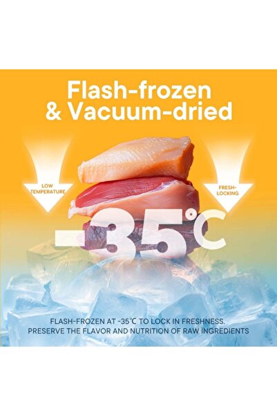 PINK BITES Freeze-Dried Chicken & Egg Yolk Cat & Dog Treats 60g, High Protein Pure Meat Pet Snacks, Natural Training Treats & Meal Topper, No Additives, All Life Stages