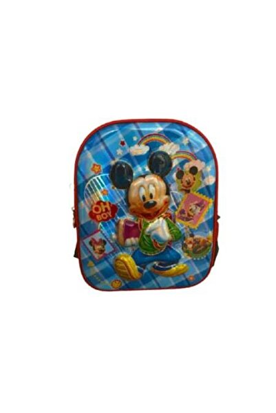 OEM School backpack, boys, 3D, 2 compartments, 33x27x13, blue, clasa 1