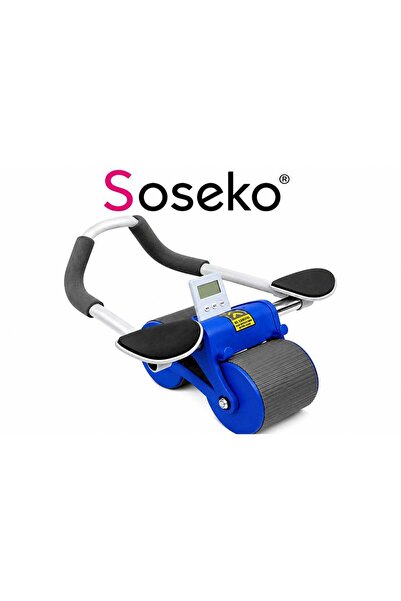 SOSEKO Smart Abdominal Exercise Wheel - Automatic Rebound, Dual Wide Wheels, ...