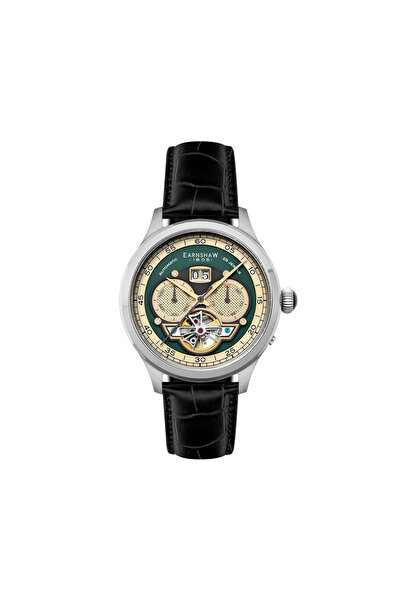 Earnshaw Baron Grand Date Calender Open Heart ES-8187-03 Otomatik Erkek Kol S...