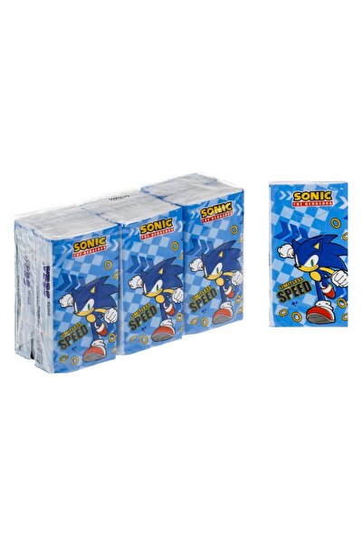 OEM Sonic The Hedgehog Șervețele faciale cu 3 straturi pentru copii - 6 pache...