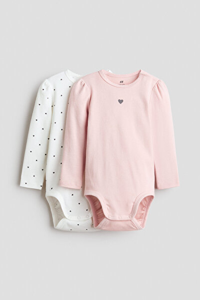 H&M 2'li Pamuklu Body