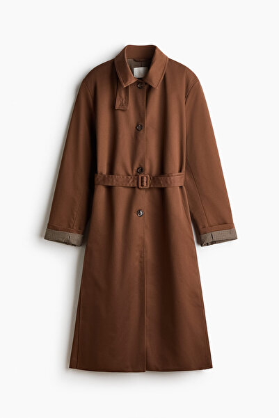 H&M Kuşaklı Oversize Kaban
