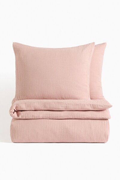 H&M Çift Kişilik/Battal Boy Muslin Nevresim Takımı