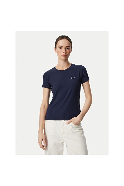 Guess Tricou de damă W6YI12K3751 Albastru închis