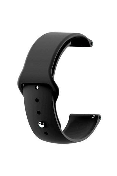 CaseOnn Amazfit Neo ile Uyumlu Kordon Esnek Spor Silikon Kayış Siyah