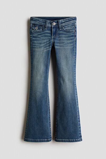 H&M Flared Leg Low Jeans İşleme Detaylı