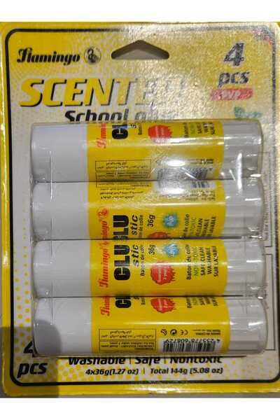 Flamingo SCENTED SCHOOL GLUE 4 PCS 36 G PVP