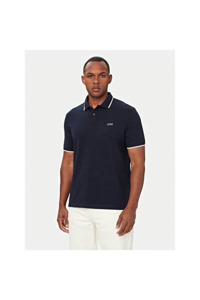 Guess Polo bărbați M6YP47K4898 Albastru închis