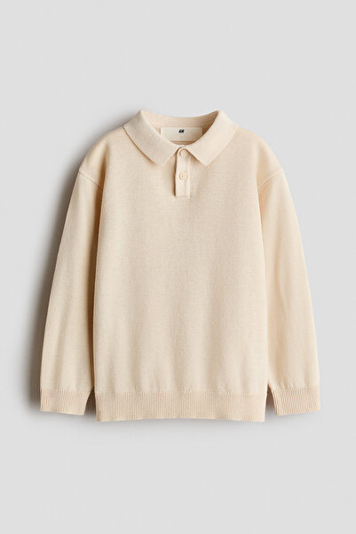 H&M Pamuklu Polo Kazak