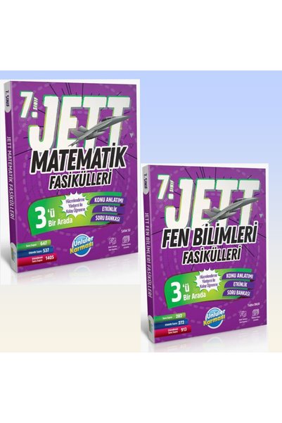 Ünlüler Karması Ünlüler Yayınları 7. Sınıf YENİ MAARİF MODEL Matematik Fen Bi...