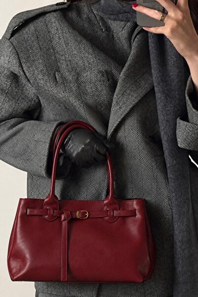 Yefrastore Women's Alba Belt Buckle Detailed Hand and Shoulder Bag