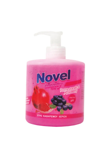 Novel Chemicals Νόβελ Κλάριτι Υγρό Σαπούνι με Αντλία Ρόδι-Ακάι Μπέρι 500ml