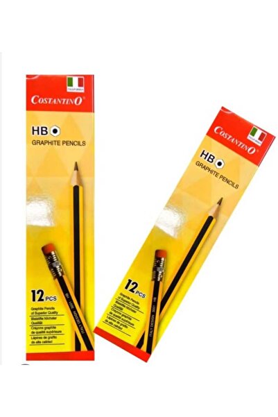 Costantino HB GRAPHITE PENCILS WITH ERASER 12 PCS
