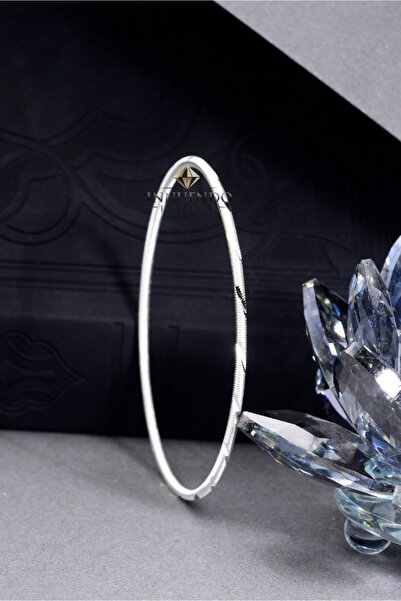 innuendo jewelery 928 Ayar Gümüş Çizgili Ajda Bilezik