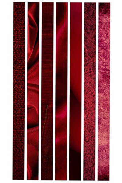 Limitless Design Burgundy Stripe Sticker Laptop Cabinet Bicycle 22X30 cm