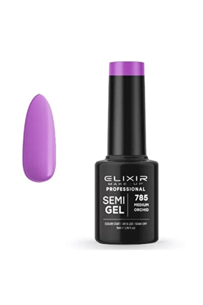 Elixir Επαγγελματικό Ημιμόνιμο Βερνίκι Νυχιών Τύπου Ημι-τζελ 785 Μεσαίο Μωβ Ο...