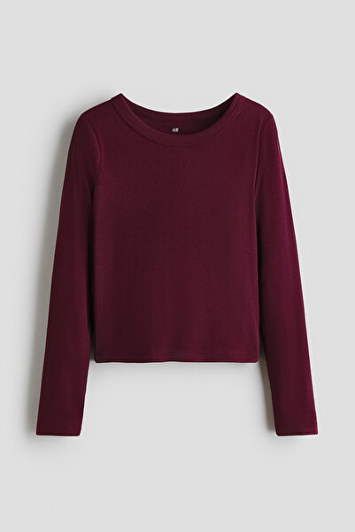 H&M Pamuklu ve Ribanalı Üst