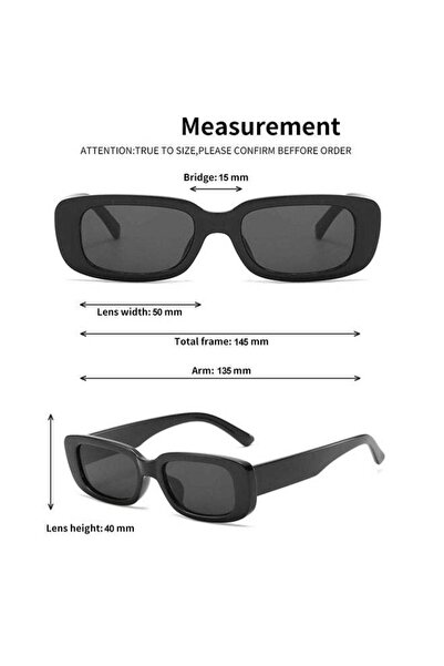 Generic ShebSheb Rectangle Sunglasses for Women