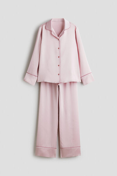 H&M Saten Pijama Takımı