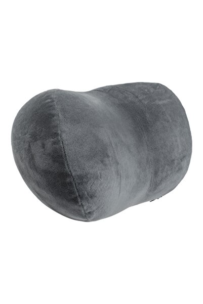 OEM Pernă cervicală din blană artificială gri 26x18cm