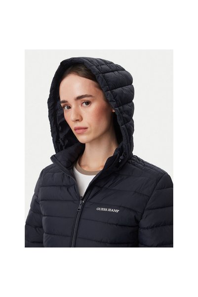 Guess Jeans Jachetă de tranziție pentru femei W6YL09W2799 Albastru închis