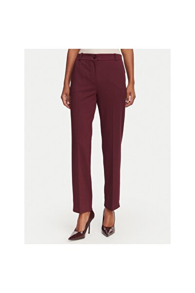 Marella Pantaloni de damă din material textil 2623786034200 Bordeaux