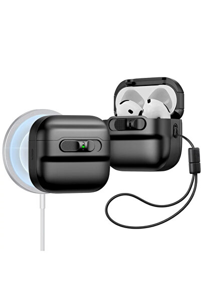 ESR Πουλσικό Μαγνητικό HaloLock - Apple AirPods 4 - Μαύρο, προστασία αντικραδ...