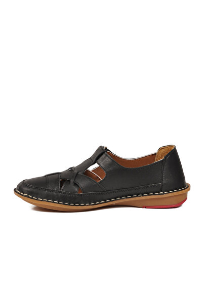 Pierre Cardin Black Genuine Leather Soft Comfortable Sole Velcro Women's Casu...
