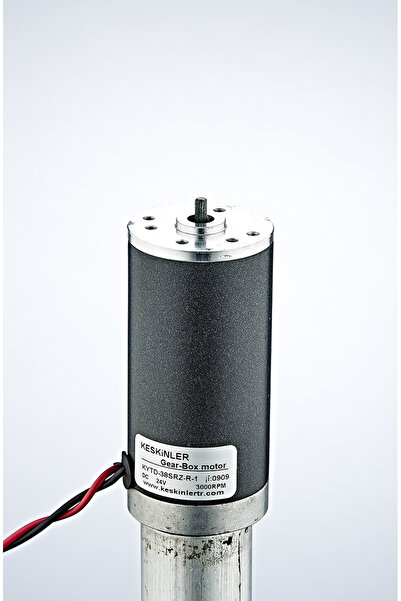 24V 3000 RPM DC Redüktörlü Motor (Yuvarlak Gövde Tip 2)