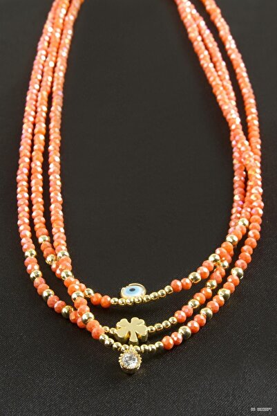 ZERO LAND Aconcept Mixed Crystal Pendant 1 (192503) Piece Orange
