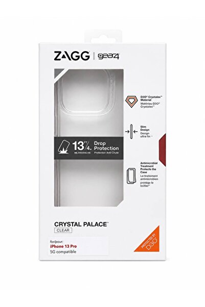 Generic ZAGG Gear 4 iPhone 13 Clear Case كفر شفاف