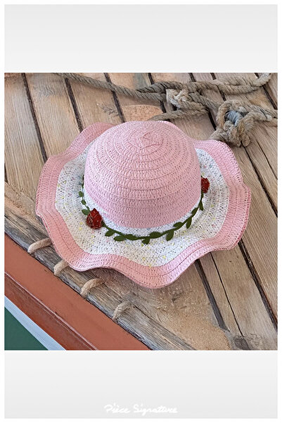 PIECE SIGNATURE Solid Color Mercerized Girl's Hat (Age 3-7)