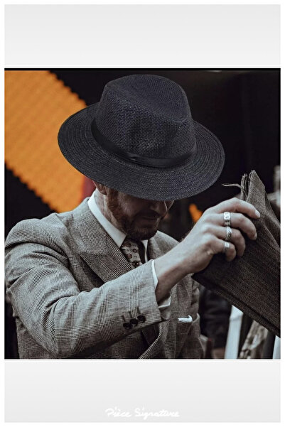 PIECE SIGNATURE Women's and Men's Paper Panama Beach Hat (58-59 Cm) (With Adj...