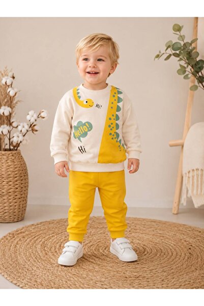 Organic Product DimpleBaby Baby Girl Printed Sweatshirt and Sweatpants 2-Piec...