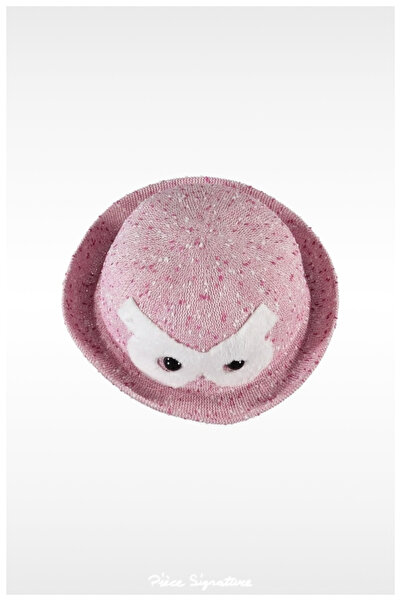 PIECE SIGNATURE Octopus Mercerized Children's Hat (Age 2-5) (Pink with Wrap)