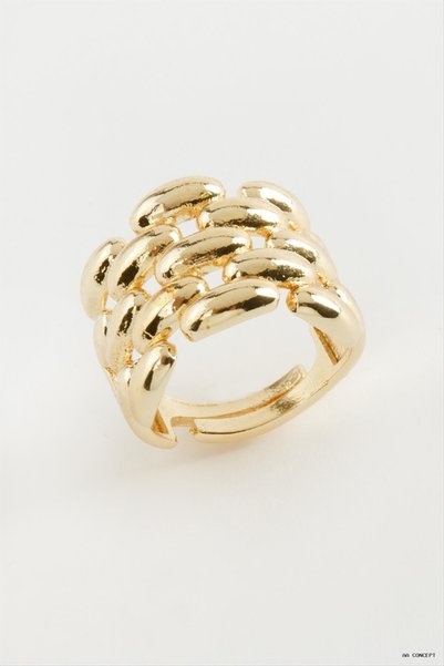 ZERO LAND Concepta Ir Shaped Metal (11002) Ring Yellow