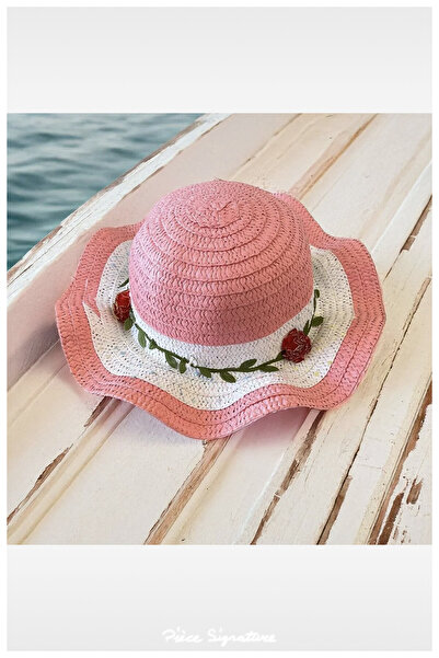 PIECE SIGNATURE Solid Color Mercerized Girl's Hat (Age 3-7)