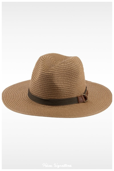 PIECE SIGNATURE Jazz Panama Hat Luxury Straw (57-58 cm) (Unisex) (Adjustment ...