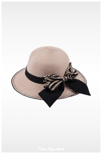 PIECE SIGNATURE Luxury Straw Beach Hat (57-58 cm) (Adjustable String Inside A...